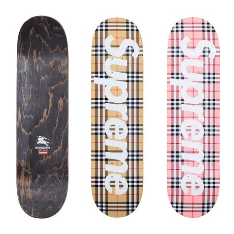 supreme burberry cost|supreme burberry skateboard.